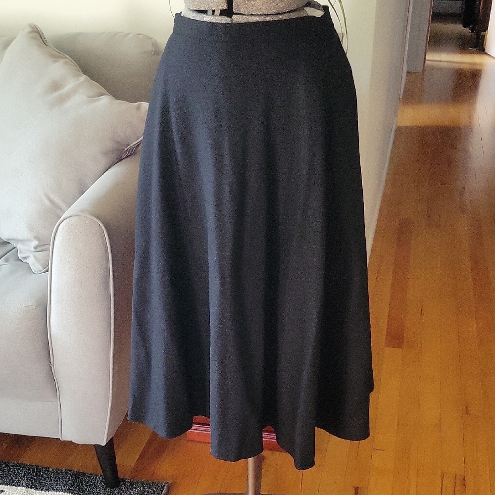 Valentino Boutique Skirt, Black, 8, Vintage.